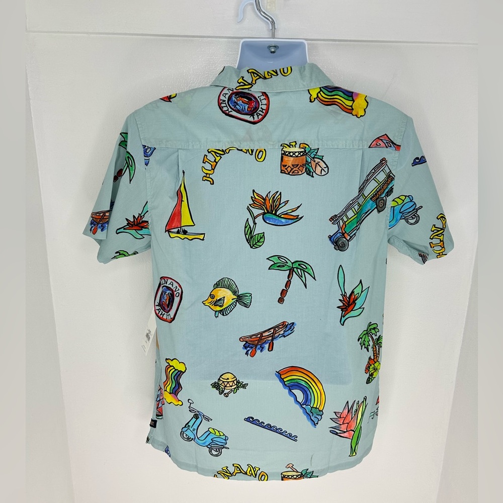 Roark Hinano Gonzo Luau Shirt Men's Medium NWT TIKI Hawaiian Resortwear Beach - Picture 8 of 15
